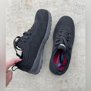 Skechers Bulklin Balran Work Shoe Size 9 Womens Comp Toe Glitter 108033